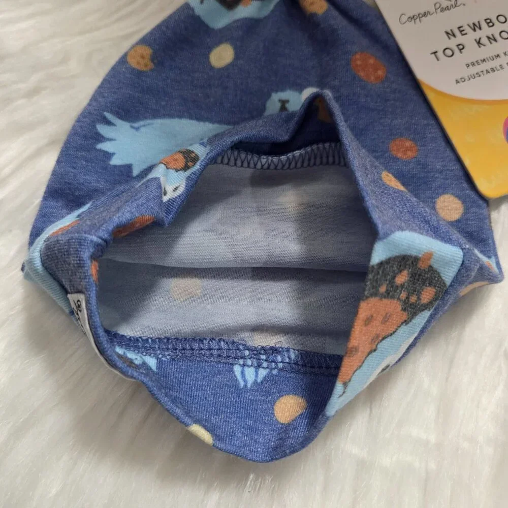 Copper Pearl x Sesame Street Newborn Top Knot Hat